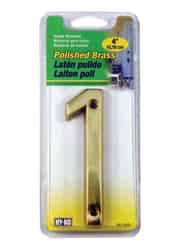 Hy-Ko 4 in. Brass Bronze Nail-On Number 1