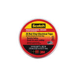 Scotch 3/4 in. W x 66 ft. L Red Vinyl Electrical Tape