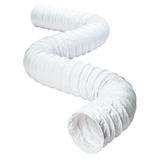 Deflect-O Jordan 50 ft. L x 3 in. Dia. Silver/White Aluminum Dryer and Vent Hose