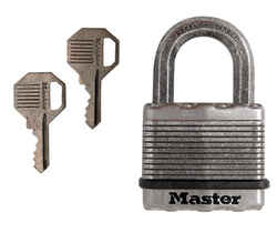 Master Lock 1-7/16 in. H x 13/16 in. W x 2 in. L Laminated Steel Dual Ball Bearing Locking Padloc