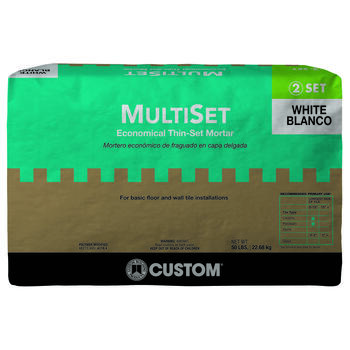 Custom Building Products MultiSet White Modified Thin-Set Mortar 50 lb.