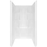 Delta Bathing System Classic 74 in. H x 36 in. W x 36 in. L White Three Piece Reversible Rectan