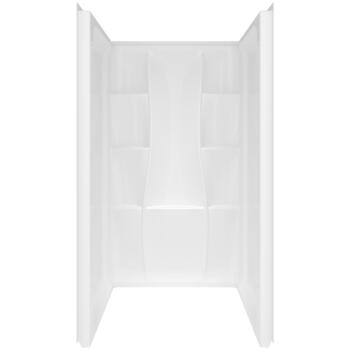 Delta Bathing System Classic 74 in. H x 36 in. W x 36 in. L White Three Piece Reversible Rectan