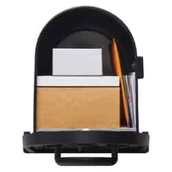 Gibraltar Mailboxes Post Mounted Black 9-1/2 in. W x 21-1/2 in. L x 11 in. H x 21-1/2 in. L Mailb