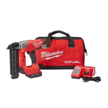 Milwaukee M18 FUEL 18 Ga. 90 deg. Brad Nailer 18 volt Kit