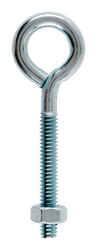 Hampton 1/4 in. x 3 in. L Zinc-Plated Steel Eyebolt Nut Included
