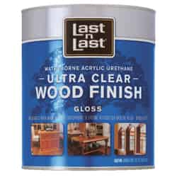 Last N Last Waterborne Wood Finish Gloss Clear Polycrylic 1 qt