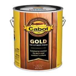Cabot Gold Satin 3471 Sunlit Walnut Deck Varnish 1 gal