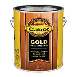 Cabot Gold Satin 3471 Sunlit Walnut Deck Varnish 1 gal