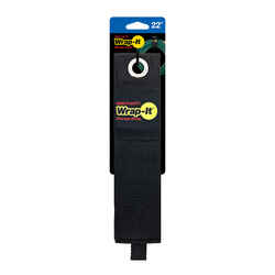 Wrap-It 24 in. L x 3 in. W Black 1 each Bundling Strap 150 lb.