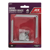 Ace 3 in. H x 4.75 in. W x 3 in. D Steel Inside L Corner Brace