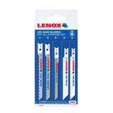 Lenox 4 in. U-Shank Jig Saw Blade Set Assorted TPI 5 pk Carbon Steel