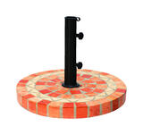 Outdoor Interiors Multicolored 20 in. W x 17 in. H Terracotta Umbrella Base