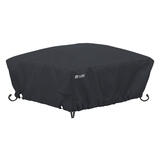 Classic Accessories Square 12 in. H x 36 in. W x 36 in. L Polyester Fire Pit Cover Black