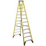 Werner 12 ft. H X 35.5 in. W Fiberglass Step Ladder Type IAA 375 lb. cap.