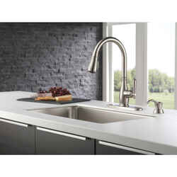 Delta Charmaine One Handle Stainless Steel Kitchen Faucet