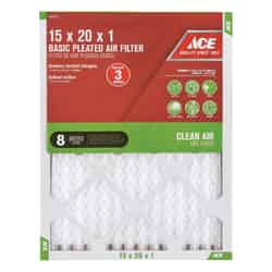 Ace 15 in. W X 20 in. H X 1 in. D Cotton 8 MERV Pleated Air Filter