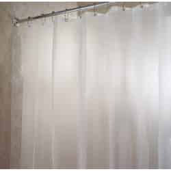 InterDesign 72 in. W x 72 in. H White Solid Shower Curtain Liner