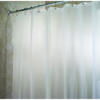 InterDesign 72 in. W x 72 in. H White Solid Shower Curtain Liner