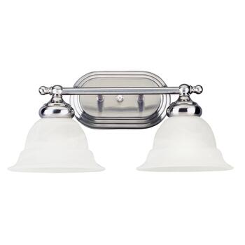 Westinghouse Brushed Nickel White Wall Sconce 2