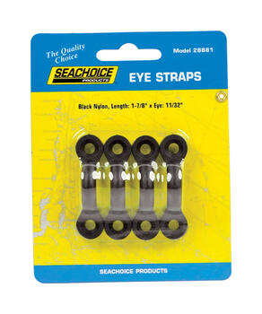 Seachoice Polished Nylon 11/32 in. W x 1-7/8 in. L Eye Straps 4 pc.