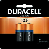 Duracell 123 Camera Battery Lithium 2 pk DL123AB2PK 3 volt