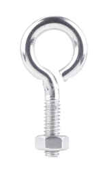 Hampton 1/4 in. x 2 in. L Stainless Steel Eyebolt Nut Included