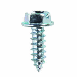 HILLMAN 1/2 in. L x 8 Slotted Hex Washer Steel 100 per box Zinc-Plated Sheet Metal Screws