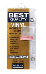 Excell 71 in. W x 70 in. H Frosted Solid Shower Curtain Liner