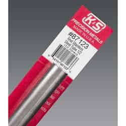 K&S Round Tube 1/2 in. x 12 in. Stainless steel Carded