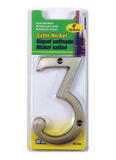 Hy-Ko 4 in. Silver 3 Number Nail-On Nickel