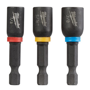 Milwaukee SHOCKWAVE IMPACT DUTY 1/4 - 5/16 - 3/8 inch drive in. x 1.875 in. L Heat-Treated Steel