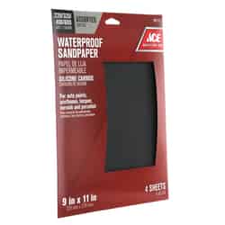 Ace 11 in. L X 9 in. W Assorted Grit Silicon Carbide Sandpaper 4 pk