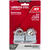 Ace 1 in. H x 7/8 in. L x 1-1/2 in. W Laminated Steel Warded Locking Padlock 2 pk Keyed Alike