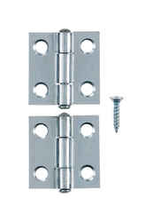 Ace 2.75 in. W x 1 in. L Chrome Steel Narrow Hinge 2 pk