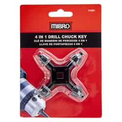 MIBRO 1/4 to 1/2 in. 4-In-1 Drill Chuck Key 1 pc.