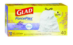 Glad OdorShield 13 gal. Kitchen Trash Bags Drawstring 40 pk