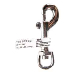 Campbell Chain 3/8 in. Dia. x 2-11/16 in. L Nickel-Plated Zinc Bolt Snap 50 lb.