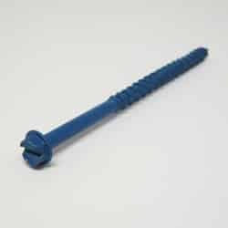 Ace 3/16 in. x 3-1/4 in. L Slotted Hex Washer Head Ceramic Steel Masonry Screws 1 lb. 60 pk