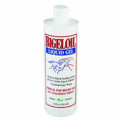 Bigeloil Gel Topical Pain Relief Rub For Horse 14 oz.
