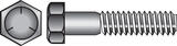 HILLMAN 3/8 in. Dia. x 4-1/2 in. L Heat Treated Zinc Steel Hex Head Cap Screw 50 box