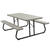 Lifetime Steel White 29 in. Folding Picnic Table