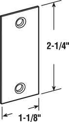Covering the mortise hole on a door's edge