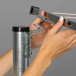Household Essentials 6.5 L Silver Polyester Retractable Clothesline