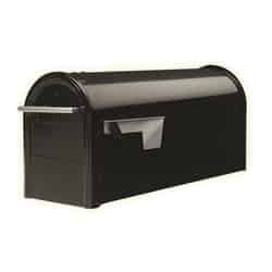 Gibraltar Mailboxes Franklin Traditional Post Mounted Black Mailbox 8.89 in. H x 6.9 in. W x 2