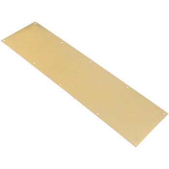 Ace 8 in. H x 30 in. L Bright Brass Brass Kickplate