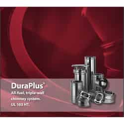 DuraVent 6 in. Stainless Steel Stove Pipe Ceiling Support Kit
