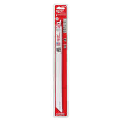 Milwaukee SAWZALL 12 in. L x 0.75 in. W Bi-Metal Double Duty Upgrade Reciprocating Saw Blade 18