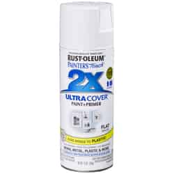 Rust-Oleum Painter's Touch Ultra Cover Flat Spray Paint 12 oz. White