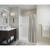 Delta UPstile 73-5/8 in. H x 47-7/8 in. W x 34 in. L White Bath and Shower Surround Acrylic Rev